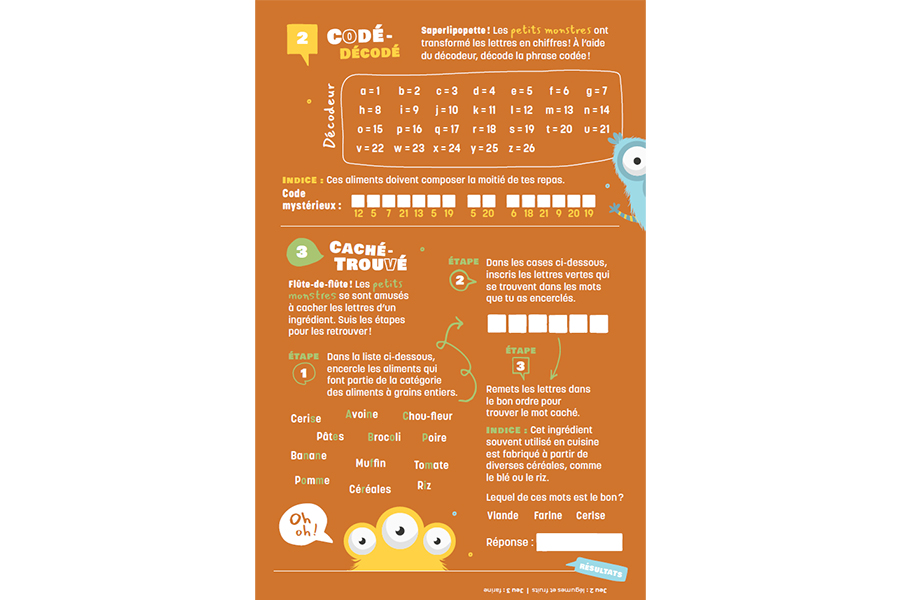 Ressources éducatives sur le Guide alimentaire canadien – 1er cycle